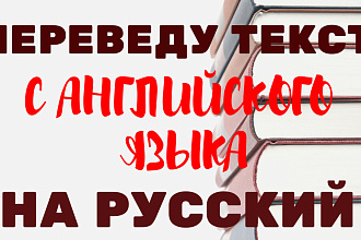 Переведу любой текст с английского на русский