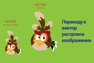Отрисую в векторе растровое изображение