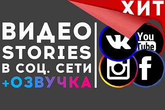 Стильные видео истории с озвучкой сторис Instagram Вконтакте соц сети