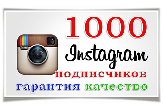 1000 качественных подписчиков Инстаграм. Гарантия