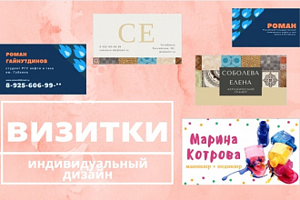 Создам 2 дизайна двусторонней визитки