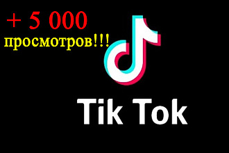 Просмотры в Тик Ток. + 5 000
