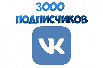 Предоставляем вам 3000 подписчиков, друзей, для Вконтакте за 5 дней