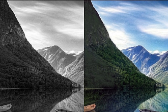 Раскрашивание черно-белых фотографий