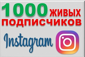 1000 подписчиков на гарантия. Быстро и надежна