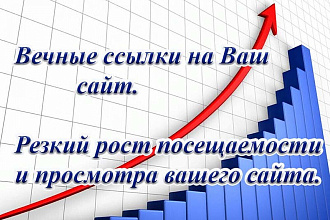 Вечные ссылки на Ваш сайт. Резкий рост посещаемости и просмотра сайта