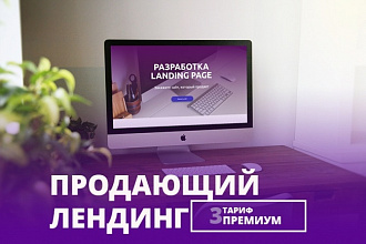 Продающий лендинг. Тариф Премиум