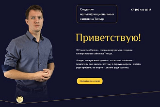 Создам симпатичный и конверсионный сайт на Тильде