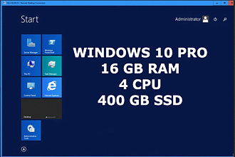 Windows Сервер 16 GB RAM