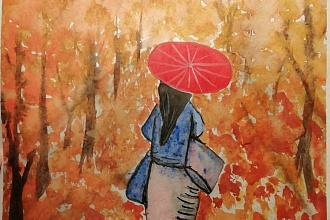 Рисую акварелью