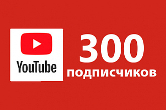 300 подписчиков на канал youtube