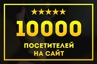 Посещения на сайт до 10000 посетителей в сутки