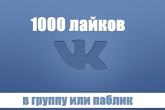Лайки на посты и записи в ВК -1000 лайков 500р
