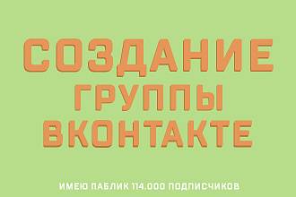 Готовая группа ВКонтакте. Оформление, наполнение, ведение