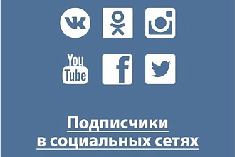 Качественные подписчики 300 реальных человек в группу или профиль