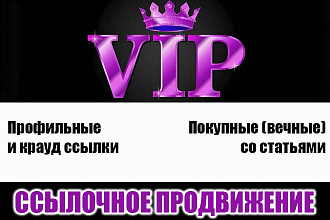 Ссылочное продвижение комплекс VIP услуг