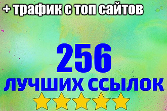 256 ссылок + трафик с них + 4 ссылки бонус