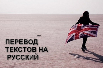 Сделаю для Вас литературный перевод текста с английского на русский