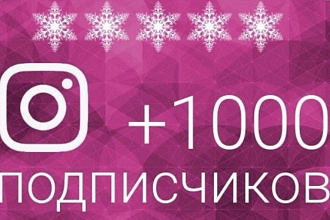 1000 гарантированных Русскоязычных подписчиков инстаграм