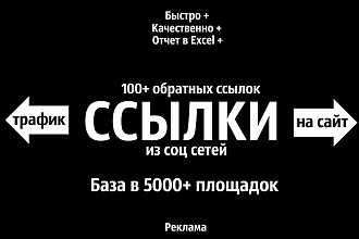 ВКонтакте - Размещу 100+ ссылок в соц сетях на ваш сайт
