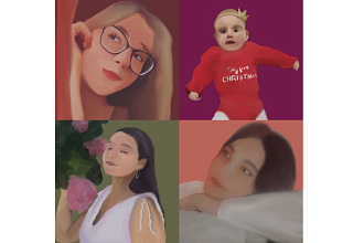 Создам цифровой арт-портрет в painter