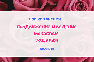 Ведение и продвижение Инстаграм под ключ ежемесячно