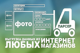 Парсинг товаров из интернет-магазинов. CMS любая