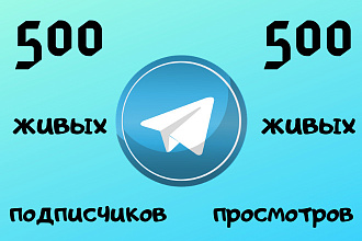 Обеспечу 500 живых подписчиков и 500 просмотров