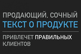 Напишу текст для главной страницы сайта или лэндинга