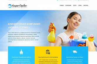 Создам сайт клининговых услуг на Вордпресс