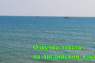 Озвучка текста на английском языке услуга 5 мин