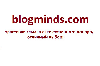 Ваша ссылка в популярном блоге blogminds.com