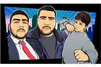 Нарисую портрет в стиле GTA