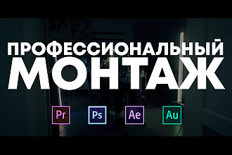 Профессиональный монтаж видео любой сложности. Цветокор, графика