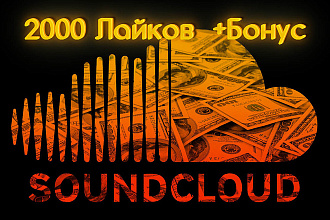 2000 лайков в Soundcloud + бонус. Продвижение