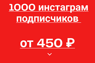 1000 инстаграм подписчиков