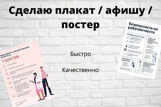 Сделаю плакат , афишу , постер