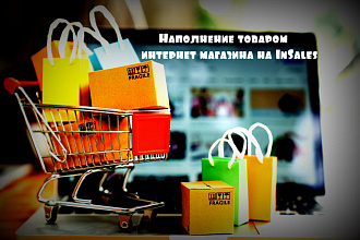 Наполнение товаром магазина на insales