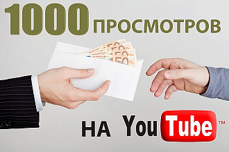 1000 просмотров на видосике в YouTube. Удержание до 80%
