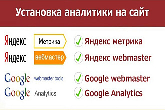 Установка Яндекс Метрики и веб мастер, Гугл Аналитикс и веб мастер