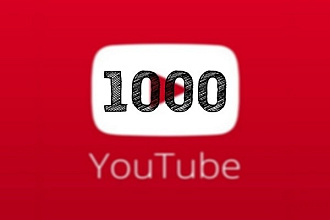 1000 Живых подписчиков на Youtube канал