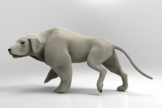 Создам 3D-модель животного