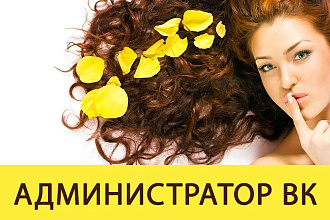 Ведение группы VK, Администратор группы на период 3 дня