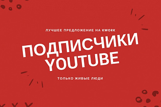 Гарантировано 350 подписчиков на Ваш youtube канал