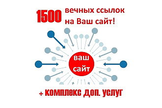Размещение 1500 вечных ссылок с ИКС от 10. Прирост ИКС до +20