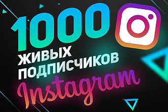 1000 настоящих живых подписчиков Instagram