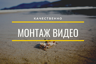 Качественный монтаж Ваших видео материалов