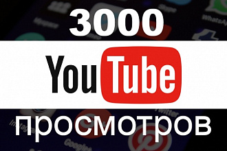 3000 просмотров вашего видео на YouTube
