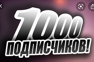 Добавлю 1000 живых подписчиков в инстаграм