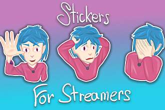 Сделаю стикеры для Telegram и Twitch